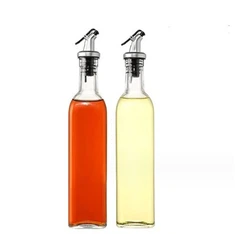 Glazen olijfoliedispenserfles